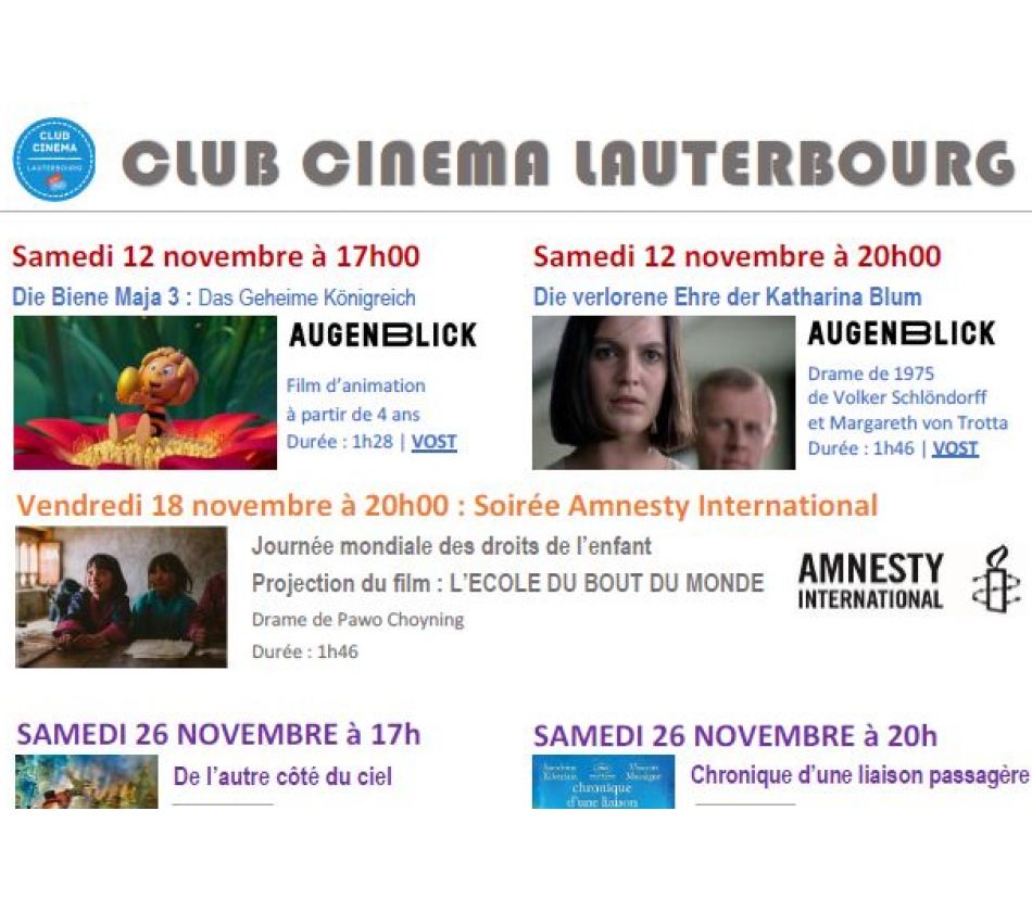 CLUB CINEMA LAUTERBOURG CLUB CINEMA LAUTERBOURG