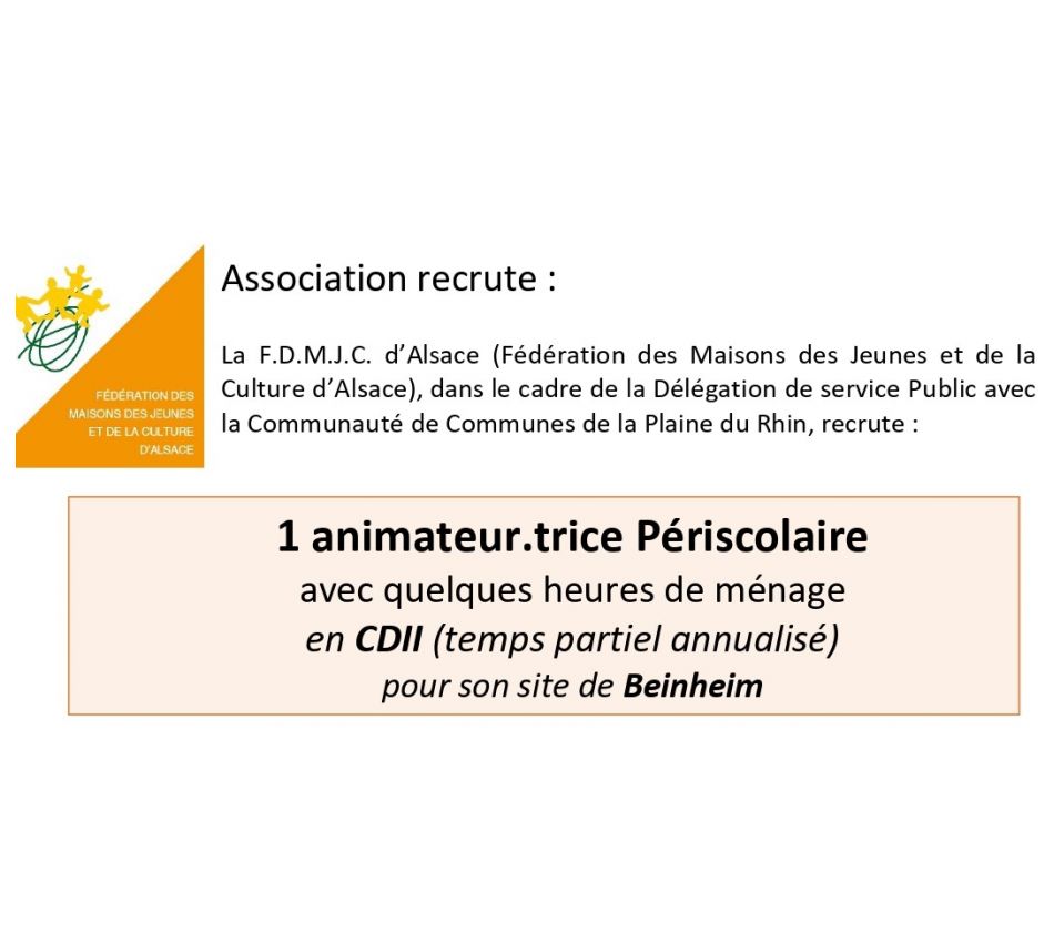 Association recrute