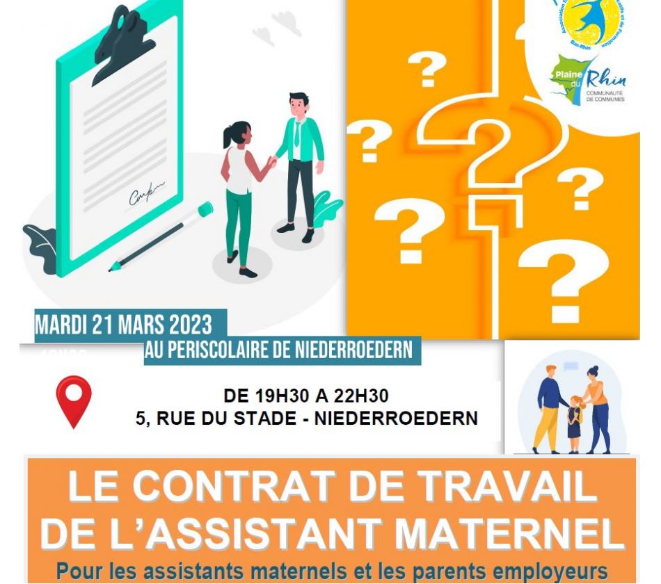 contrat de travail des assistants maternels