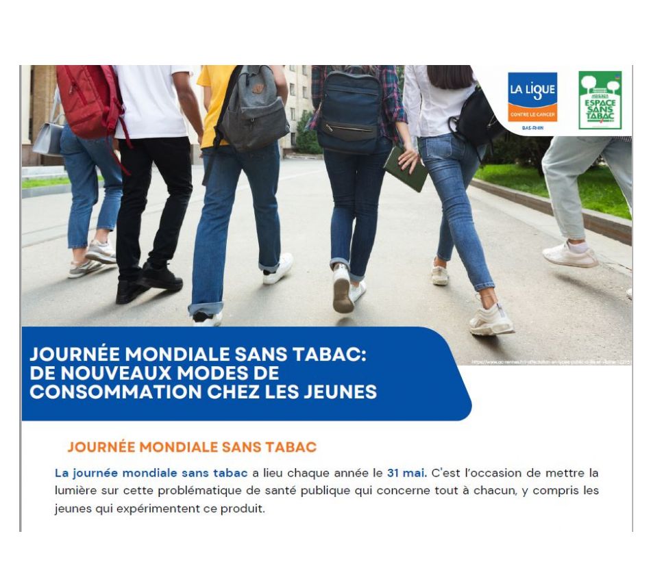 31 mai 2023 JOURNEE MONDIALE SANS TABAC 31 mai 2023 JOURNEE MONDIALE SANS TABAC