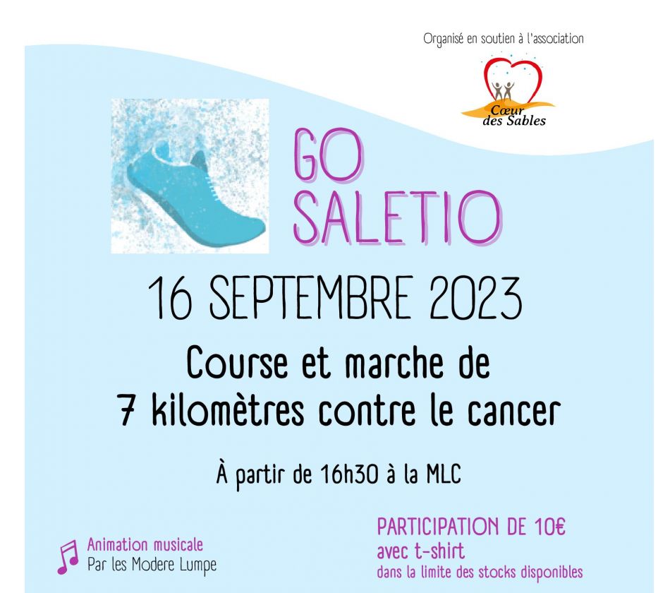 GO SALETIO (Course et marche contre le cancer)