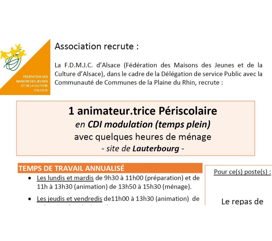Association recrute Association recrute