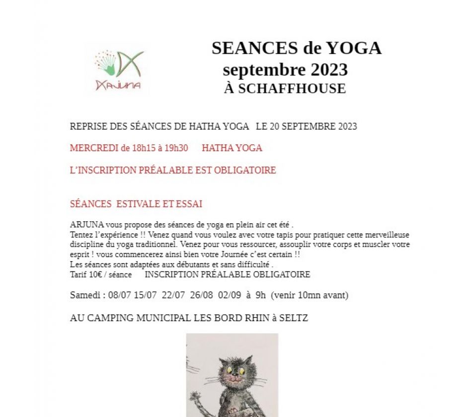SEANCES de YOGA SEANCES de YOGA