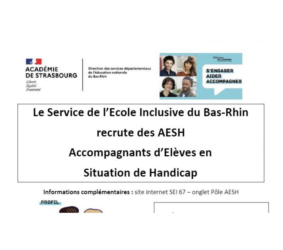 Offres d’emploi AESH Offres d’emploi AESH