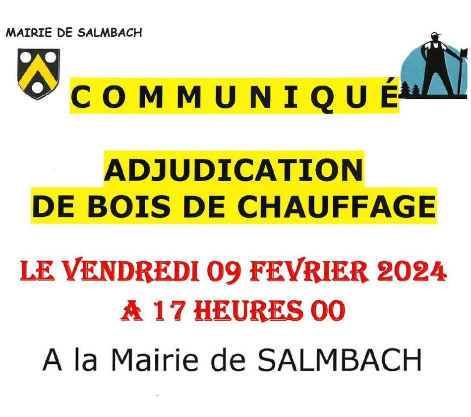Adjudication de bois de chauffage à Salmbach