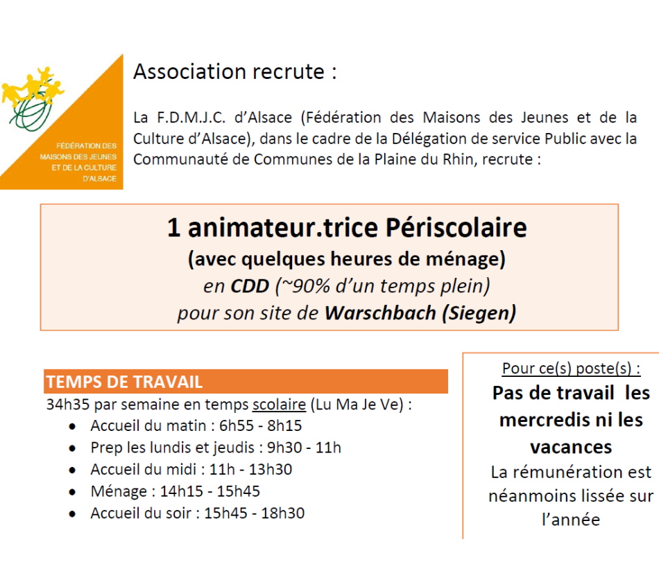 Offre d'emploi
