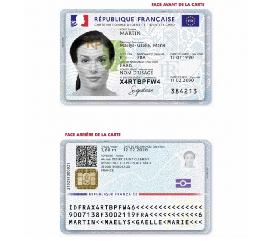 Les nouvelles cartes d'identité