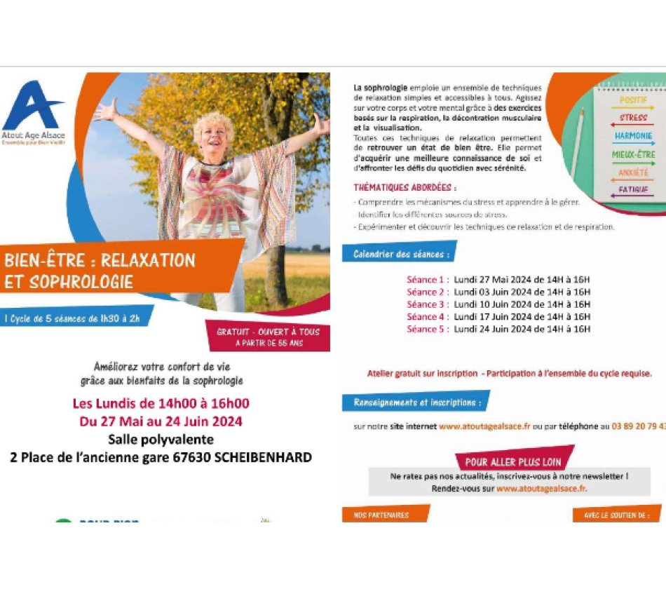 Atelier Bien-être : relaxation et sophrologie