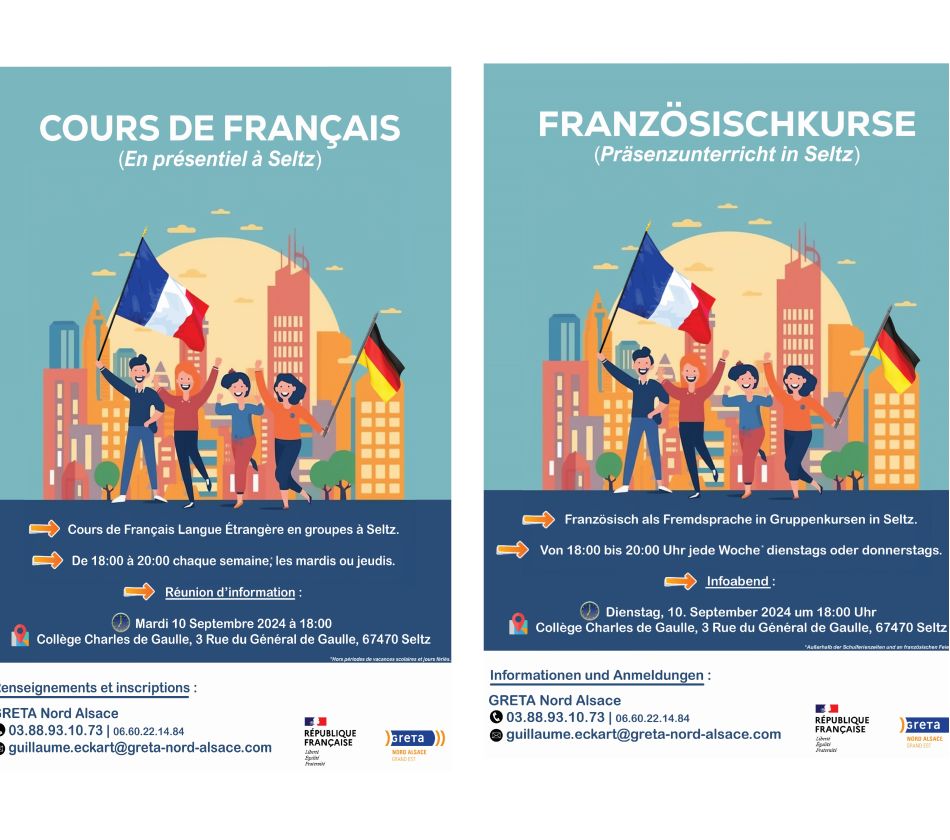 Cours de Français du Soir à Seltz