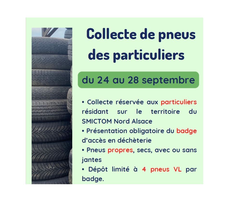 Collecte de pneus