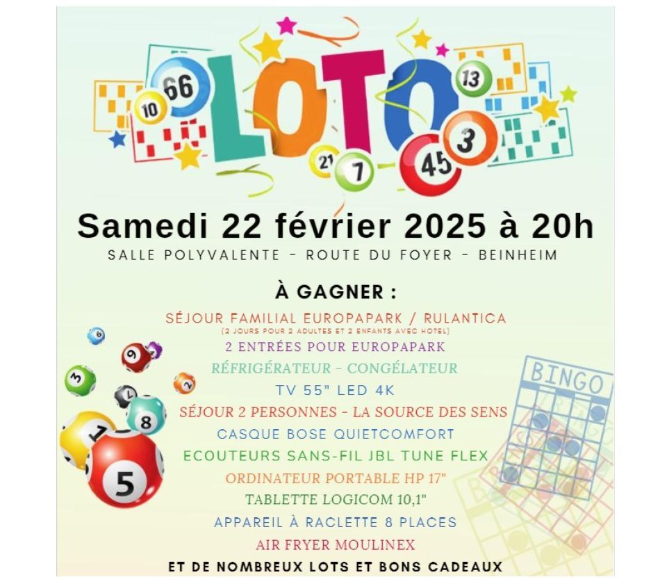 Orchestre d'Harmonie de Beinheim - Loto-Bingo