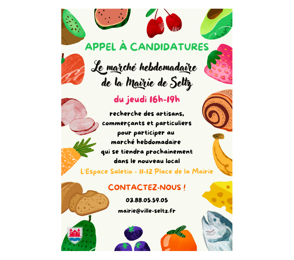 Marché de Seltz : appel à candidature