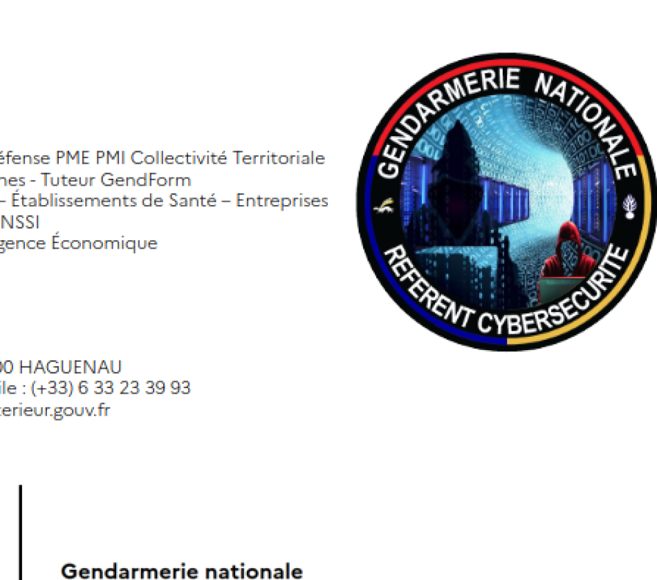 Gendarmerie de Haguenau : L'actualité Cyber du mois de Mai 2026
