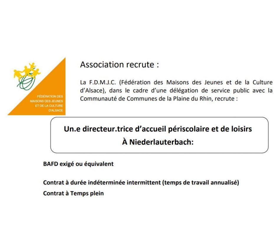 Offre d'emploi